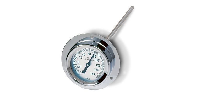 9 In. Stainless Steel Traditional Analog Vertical Thermometer