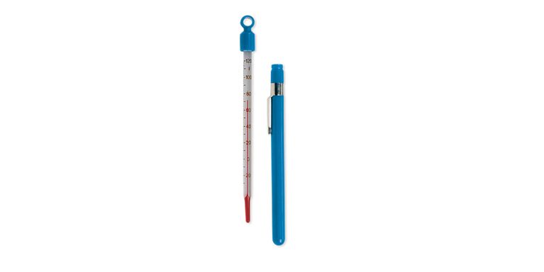 Bimetal Thermometer for Deep Fry/Candy, 2 Dial, 8 Stem