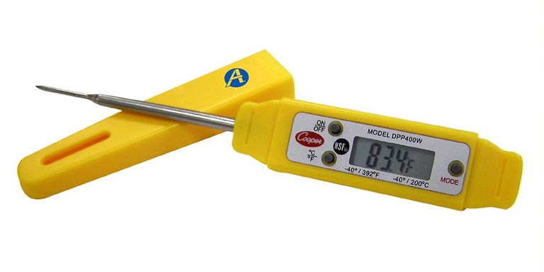 Cooper-Atkins Stainless Steel Bi-Metals Kettle Deep-Fry Thermometer, 50 to  550 degrees F Temperature Range